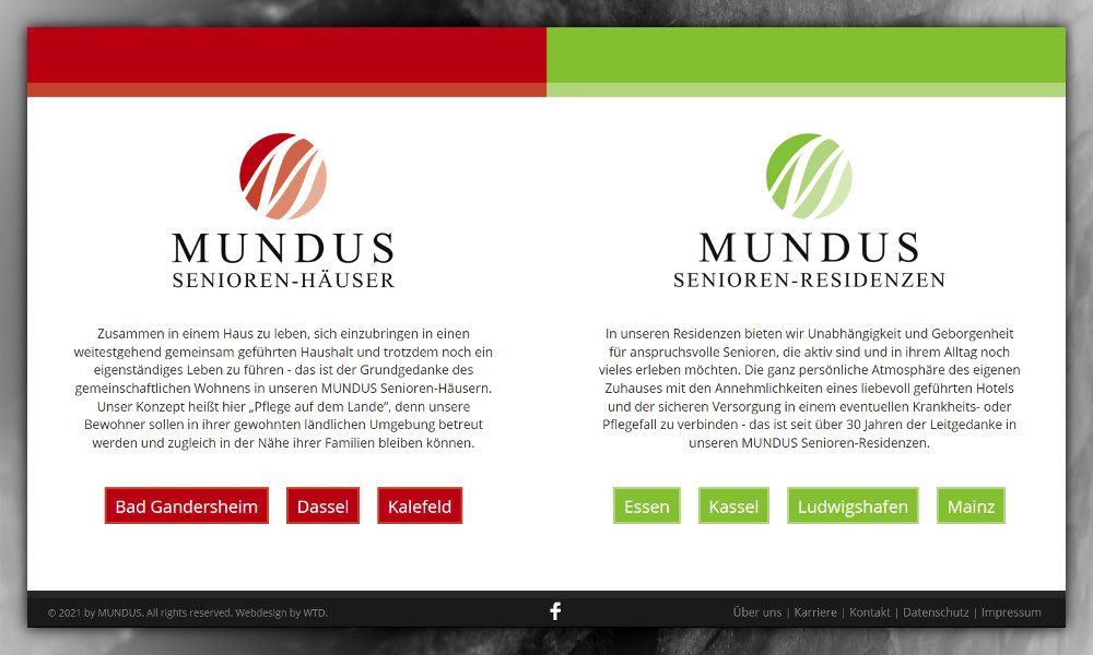 Internetauftritte · Responsive Webdesign, CMS, SEO & Webhosting: www.mundus-leben.de